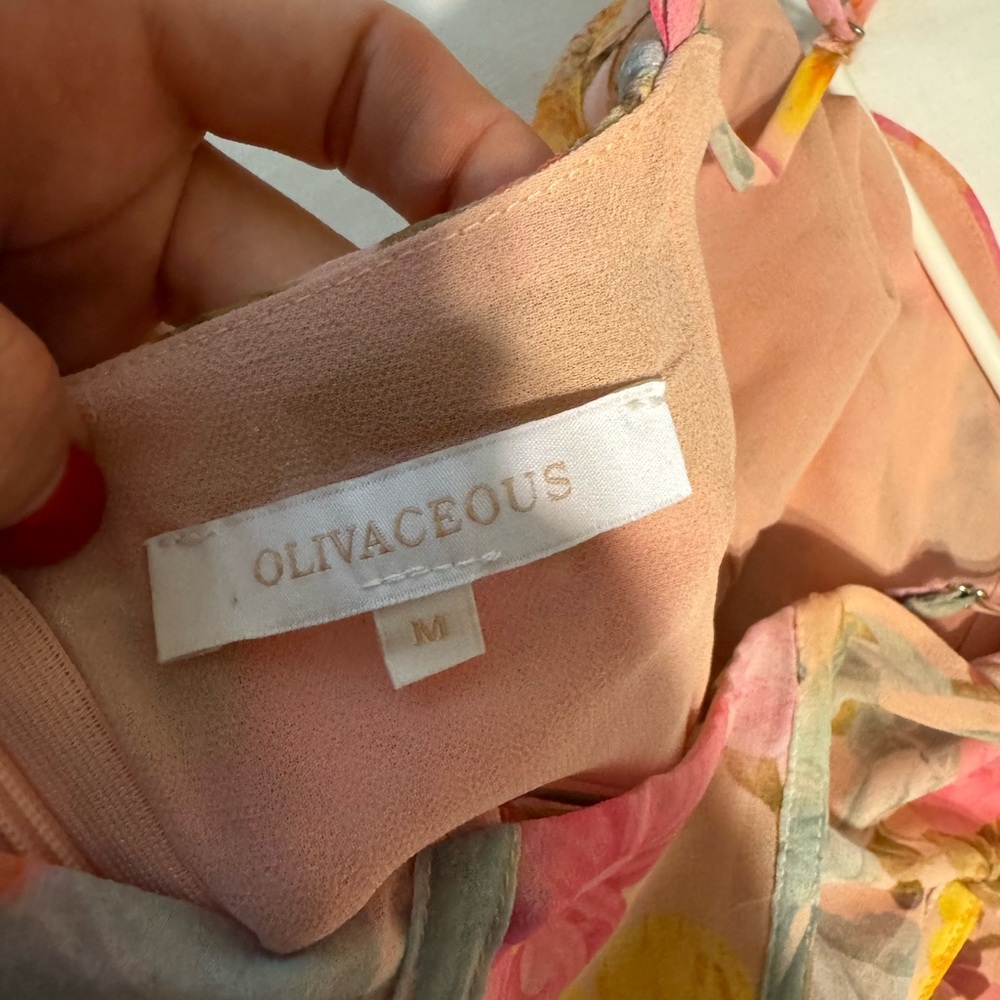 Olivaceous floral mini dress - Picture 2 of 2